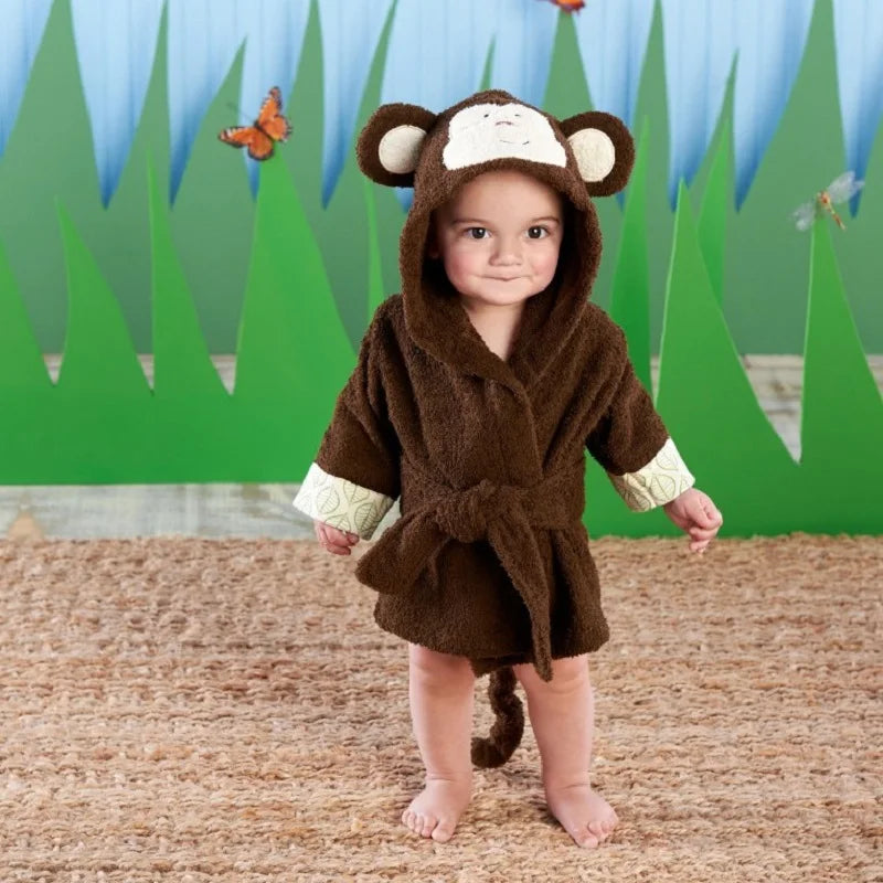 466D-Serviette de Bain en Forme de Couronne pour Enfant – L'Élégance au Moment du Bain !