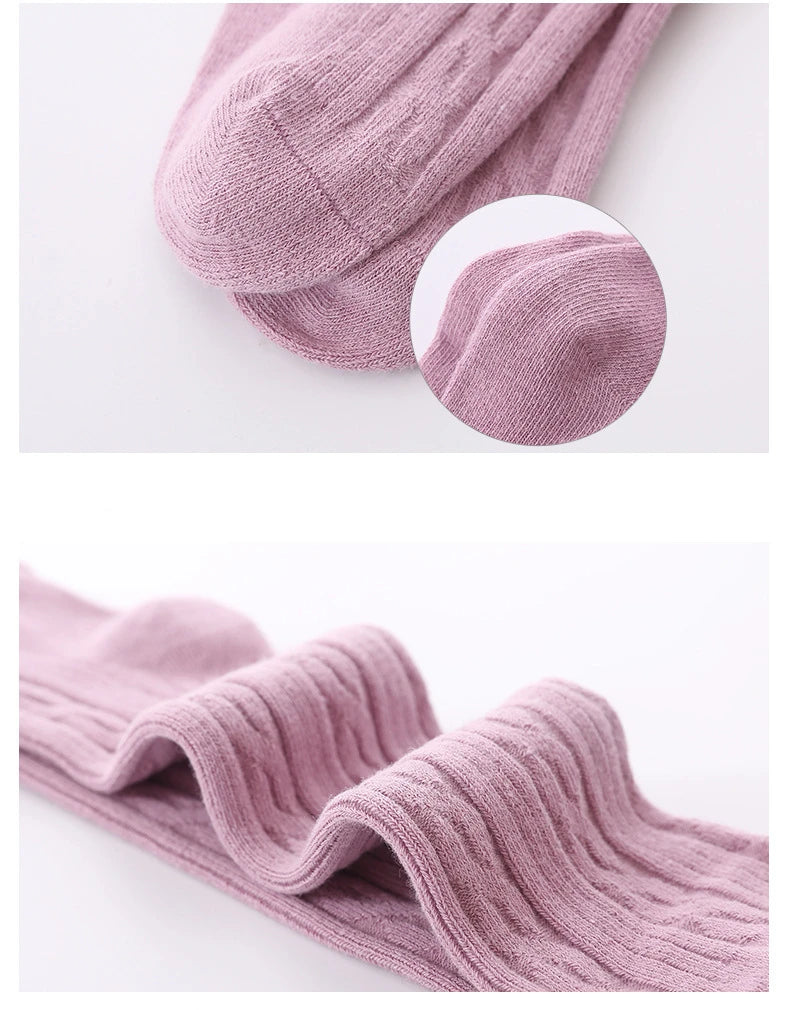 279- Chaussettes en Maille pour Filles Bébés - Élégance et Confort au Quotidien