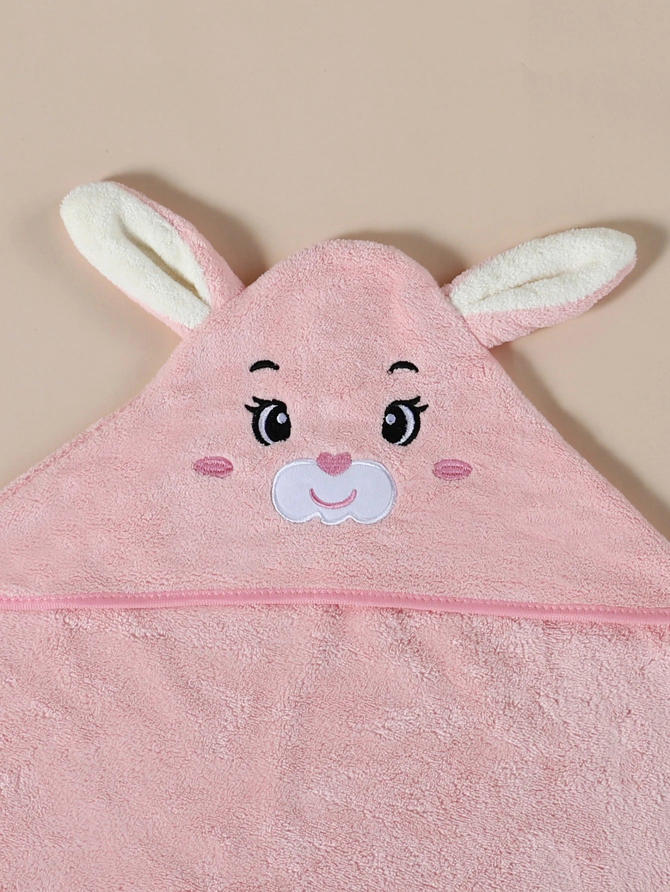 466B-Cape de bain bébé 80x80 cm en polyester avec capuche – Peignoir et couverture pour nouveau-né