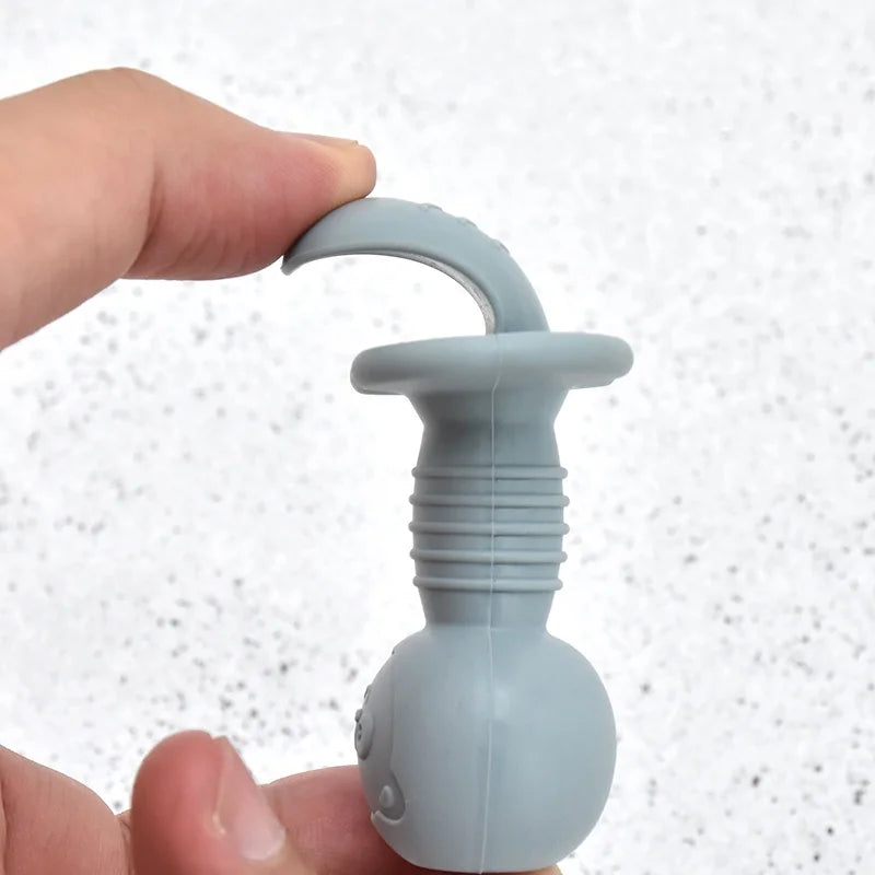 309-Ensemble de Vaisselle en Silicone pour Bébé 3/4 PCS avec Assiette, Cuillère et Fourchette – Couleur Unie