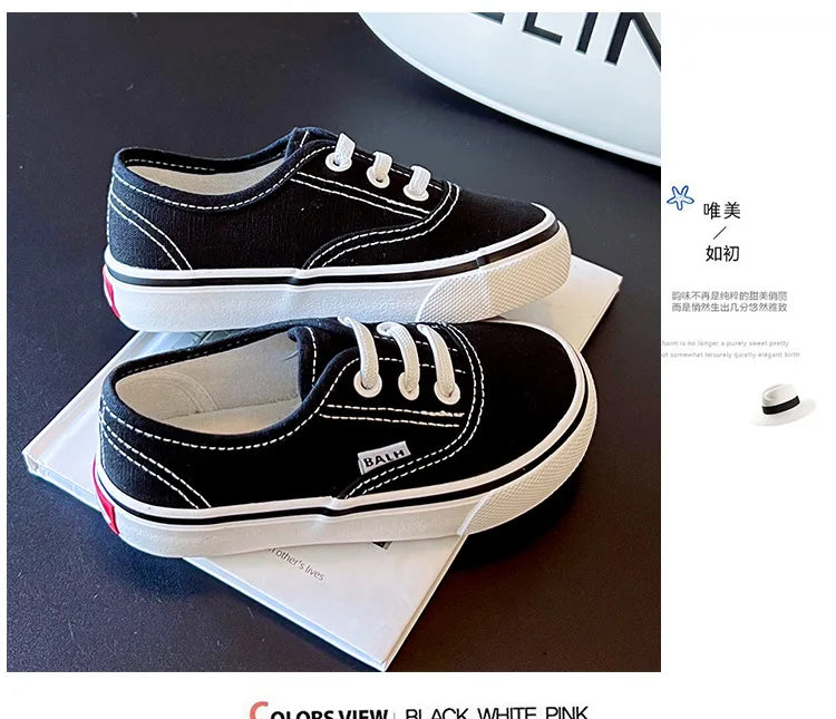 280-Chaussures Enfant en Toile - Sneakers Colorés Unisexes