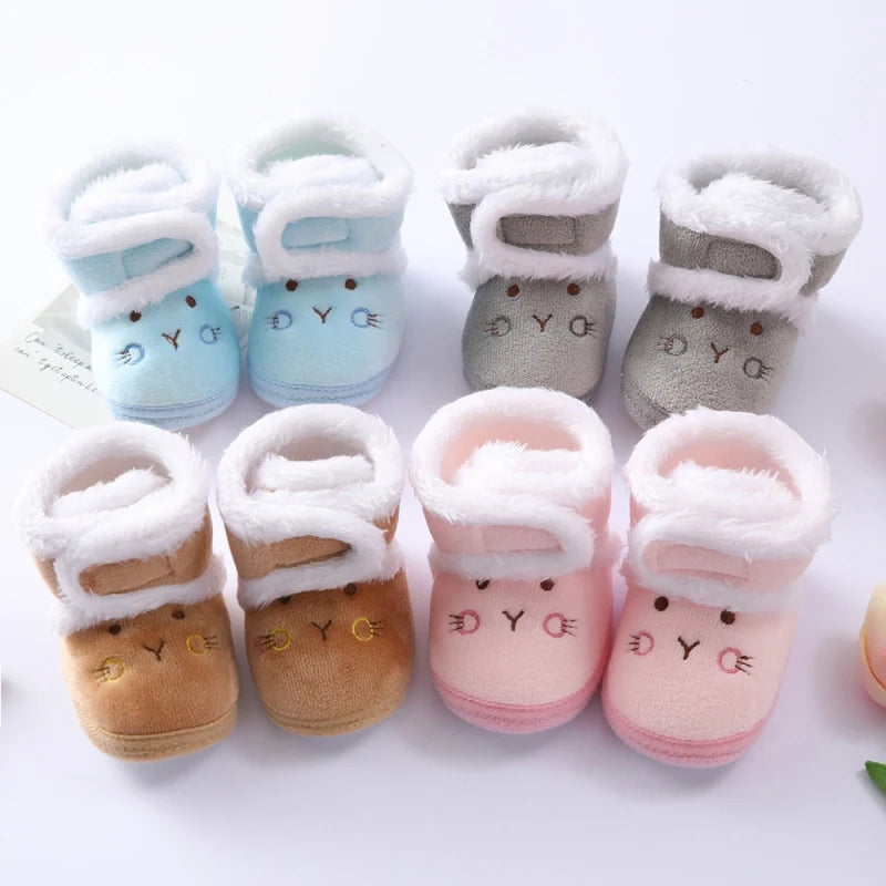 129C-Bottines d'Hiver pour Bébé - Douceur et Confort pour les Premiers Pas