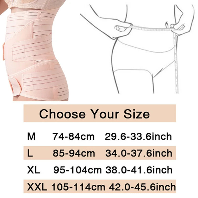 936- Corset Postpartum 3-en-1 – Ceinture de Soutien Tummy et Pelvis pour Femmes Enceintes
