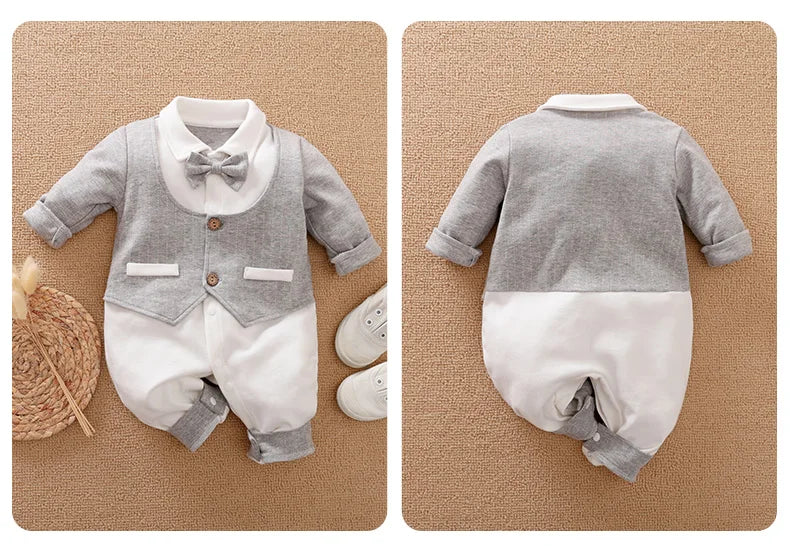 148-Costume Gentleman pour Bébé - Élégance et Confort en Toute Saison