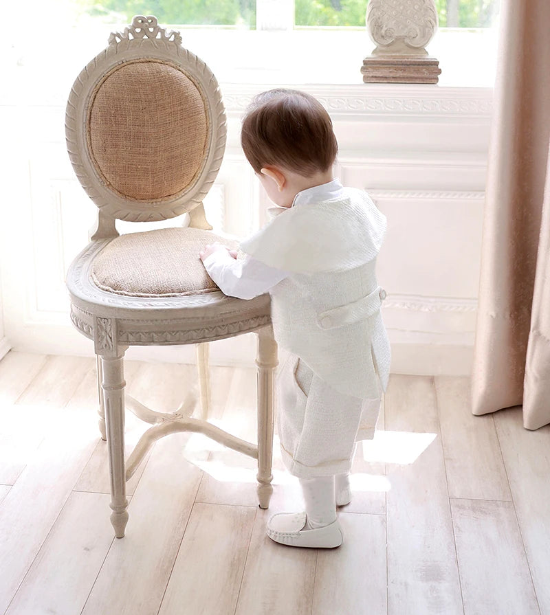 139-Ensemble Formelle pour Enfant - Costume Élégant à 4 Pièces