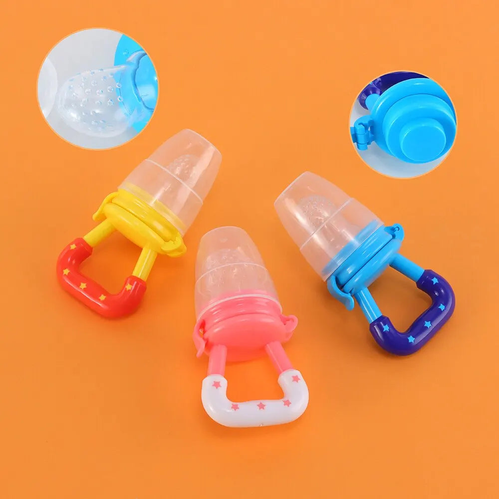 345-Set de 3 Dentitions en Silicone pour Bébés - Fruits et Légumes