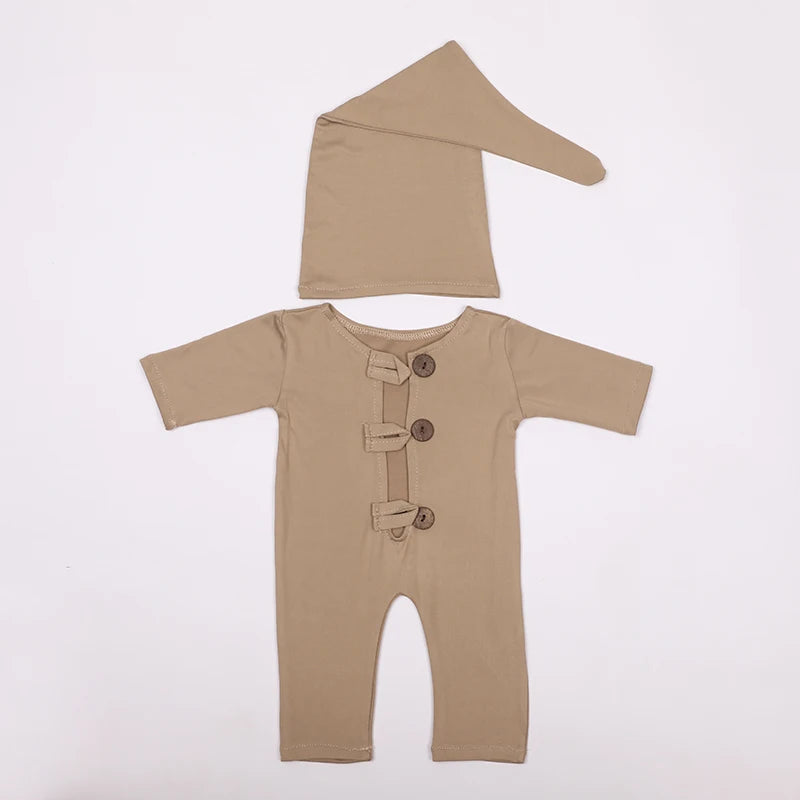 005- Accessoires de Photographie pour Nouveau-nés - Ensemble de Costume avec Bonnet