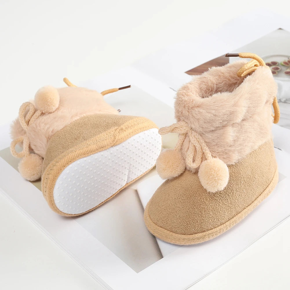 129C-Bottines d'Hiver pour Bébé - Douceur et Confort pour les Premiers Pas