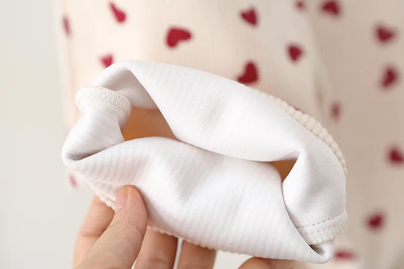 122-Salopettes Bébé en Velours Côtelé avec Broderie Cœur - Unisexe