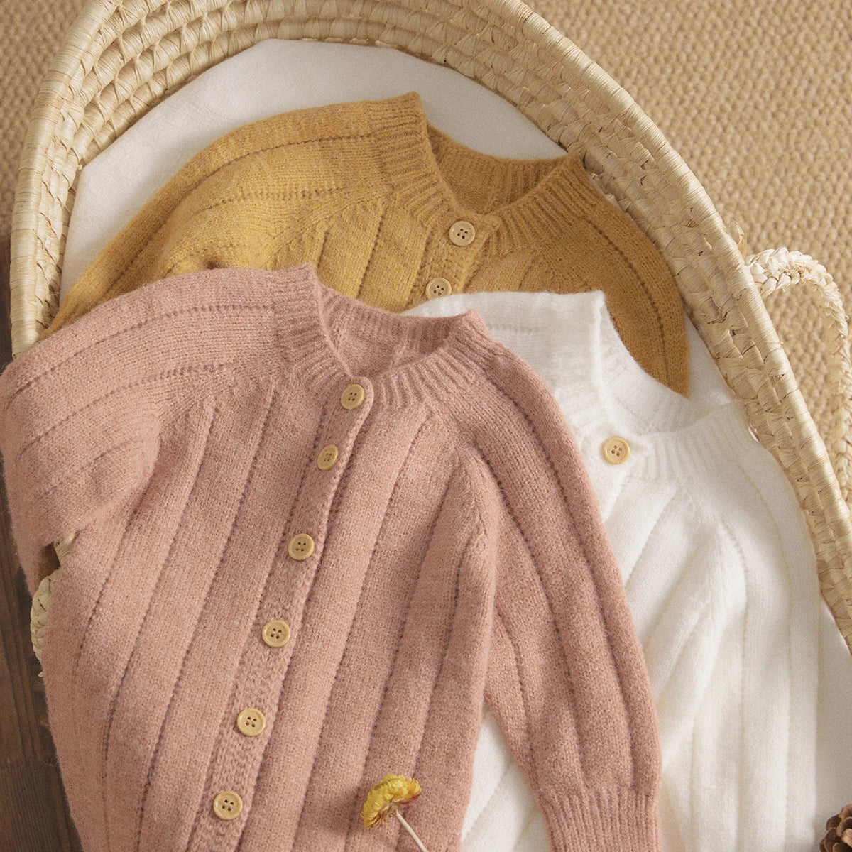 095-Rompers Tricoté avec Bonnet pour Bébé - Élégance et Confort pour les Petits