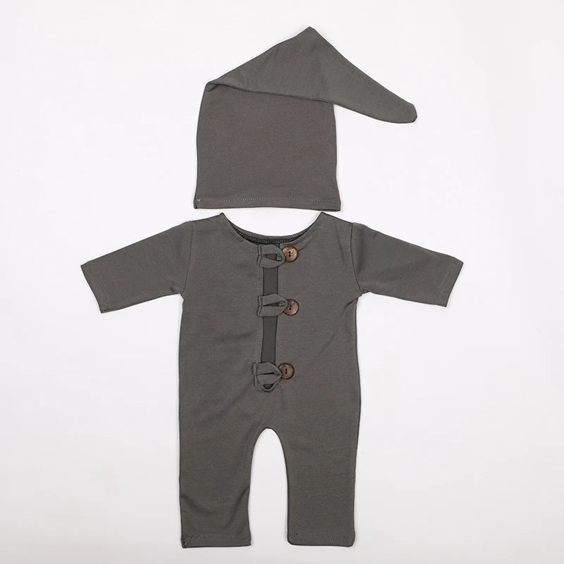 005- Accessoires de Photographie pour Nouveau-nés - Ensemble de Costume avec Bonnet