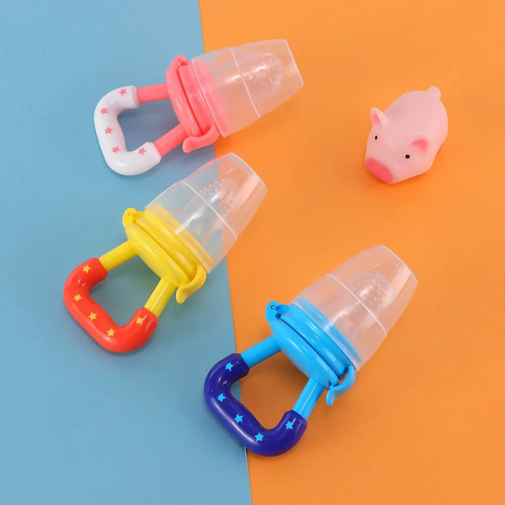 345-Set de 3 Dentitions en Silicone pour Bébés - Fruits et Légumes
