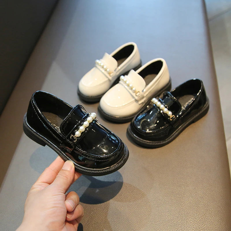 255-Chaussures en Cuir pour Filles - Élégance et Style !