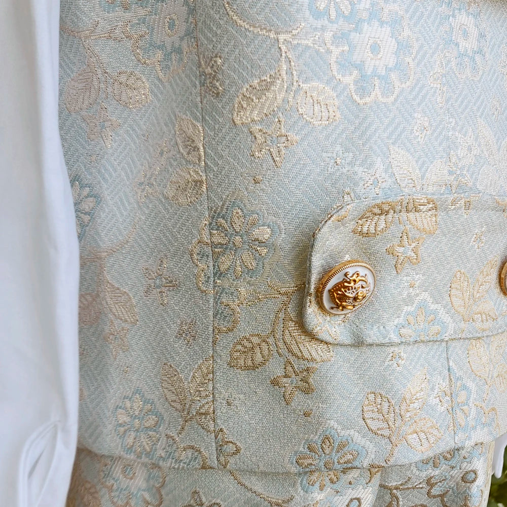147-Costume Enfant en Jacquard - Élégant pour Mariage et Célébrations