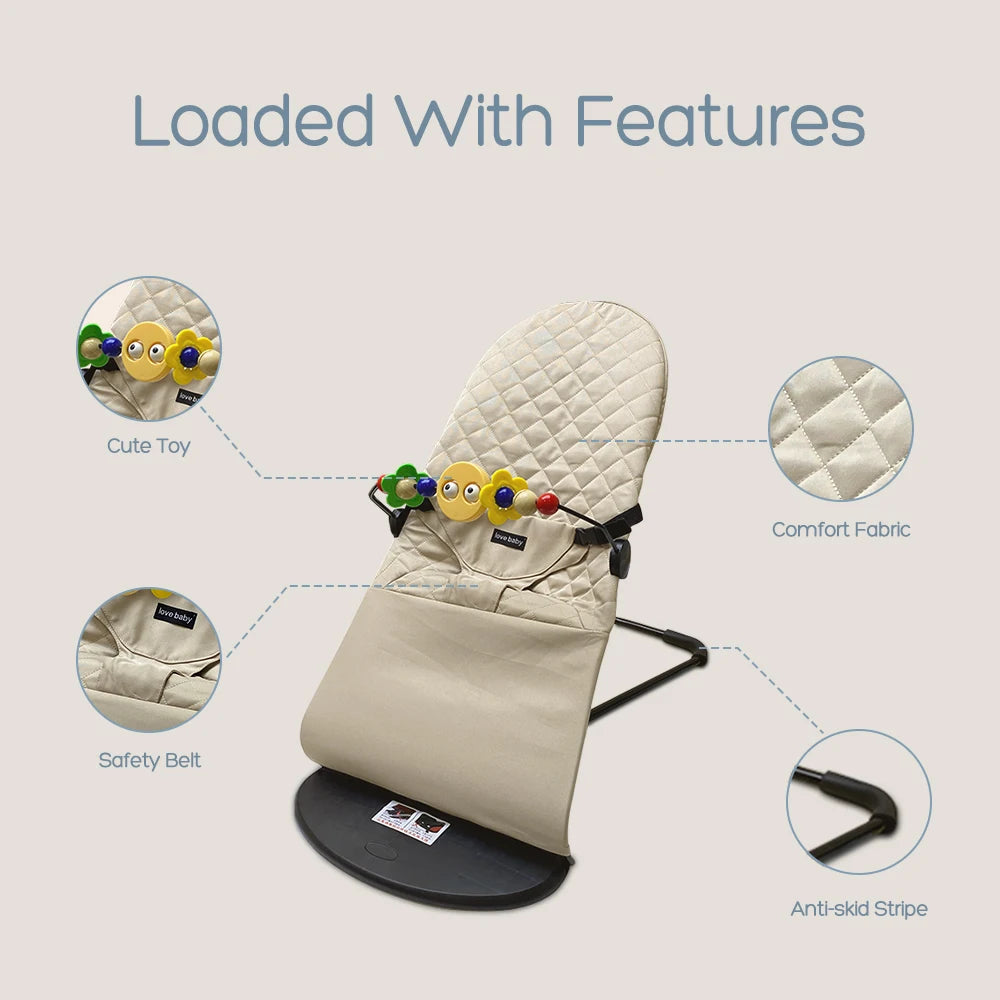 588-Chaise Berçante Portable Multifonction AnGku – Confort et Amusement pour Bébé !
