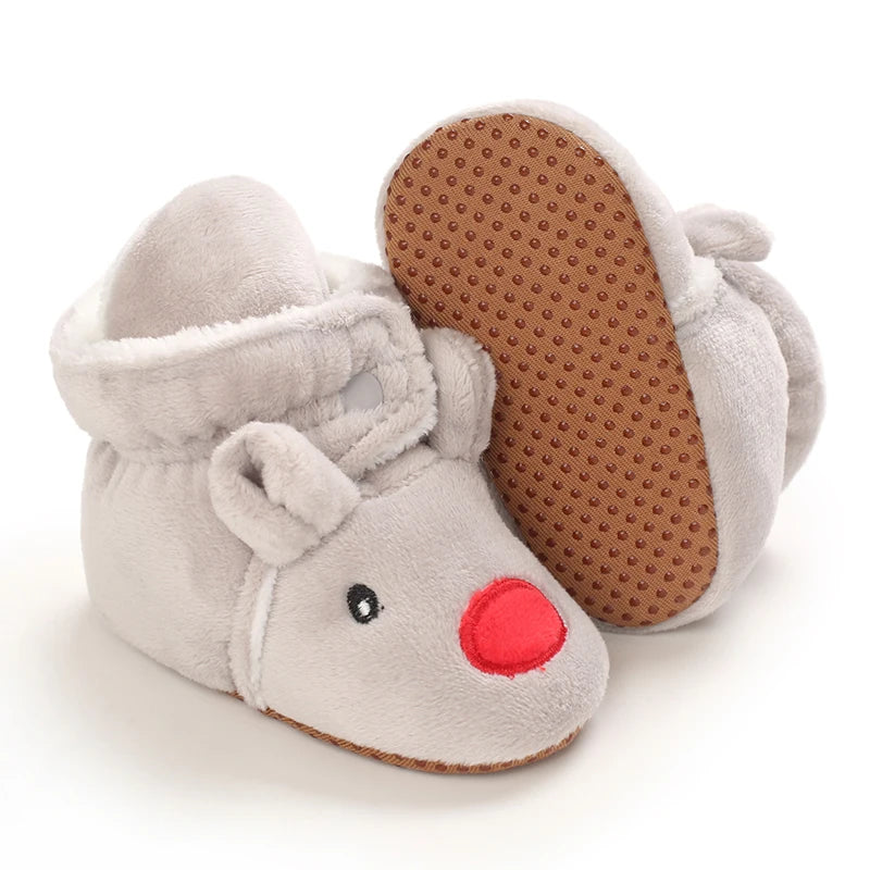 047-Chaussons Bébé d’Hiver – Douceur et Confort pour les Premiers Pas