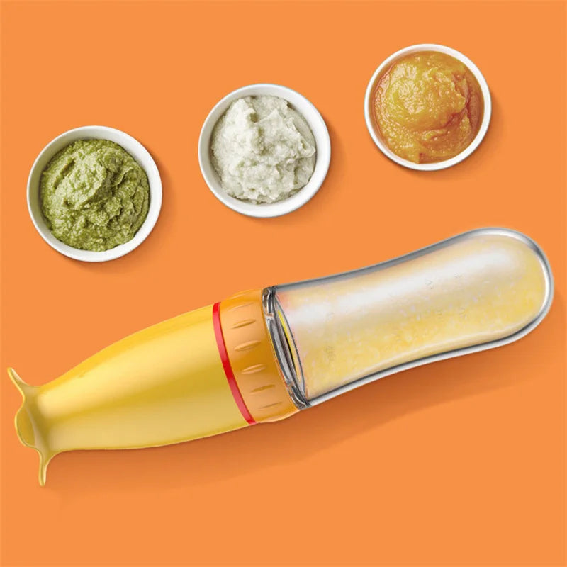 341-Biberon Cuillère en Silicone pour Bébé – Pratique et Sûr pour les Compléments Alimentaires