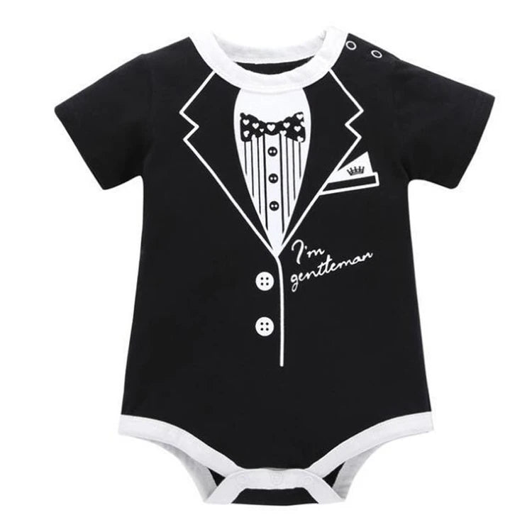 147-Rompers d'Été pour Bébé Garçon – Style Gentleman