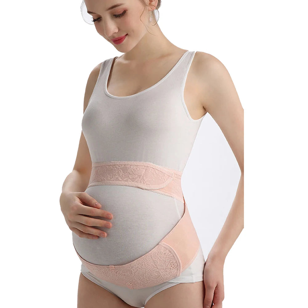 935-Ceinture de Soutien Maternité Respirante – Bande de Soutien Ventral Élastique pour Femme Enceinte