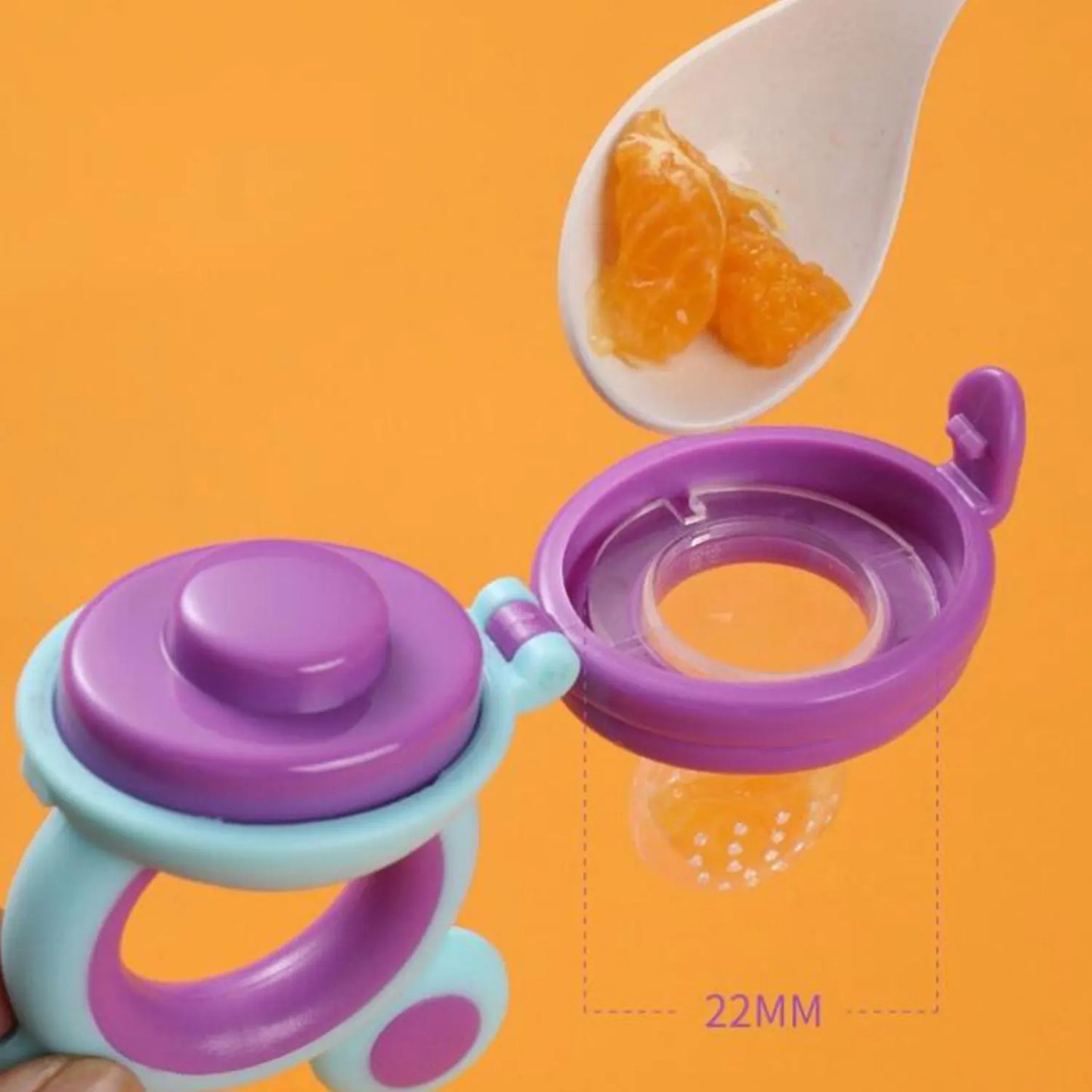 342-Filet à Mâcher en Silicone pour Bébé – Jouet de Dentition et Broyeur Alimentaire