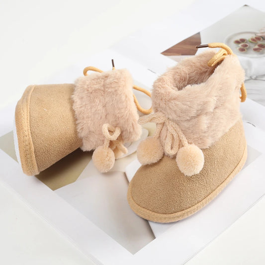 129C-Bottines d'Hiver pour Bébé - Douceur et Confort pour les Premiers Pas