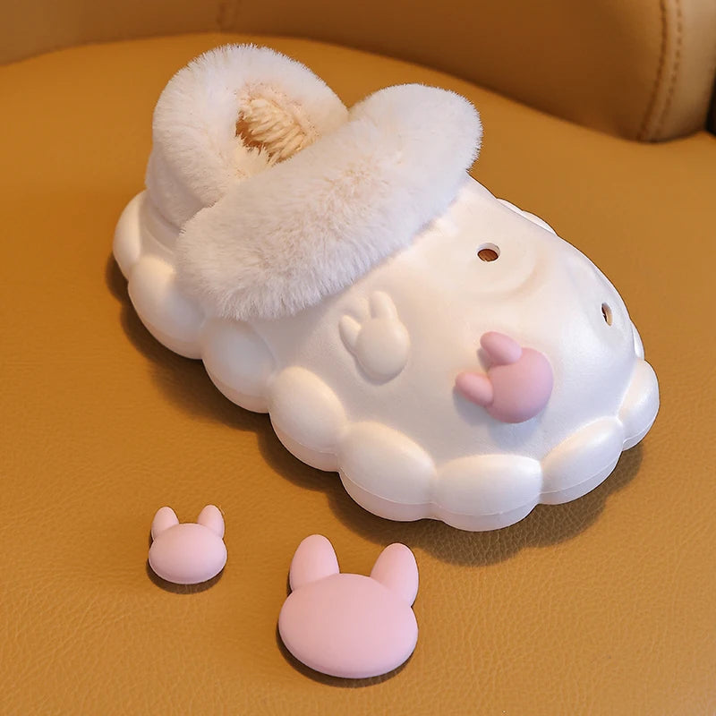 263-Chaussons en Peluche pour Enfants - Confort et Chaleur pour l'Hiver