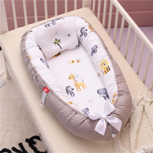 590B-Berceau Portable pour Bébé avec Coussin – Lit de Voyage pour Nourrissons et Tout-Petits