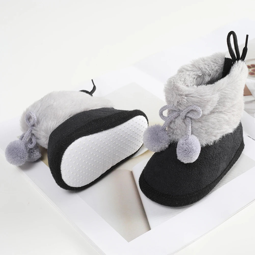 129C-Bottines d'Hiver pour Bébé - Douceur et Confort pour les Premiers Pas