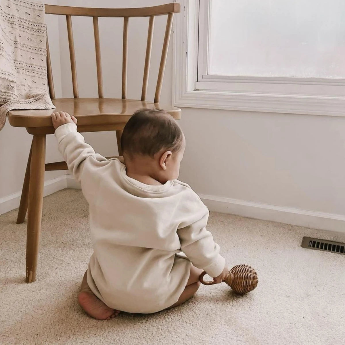 100- Rompers Automnal en Coton pour Nouveau-né - Ensemble Brodé pour Bébé