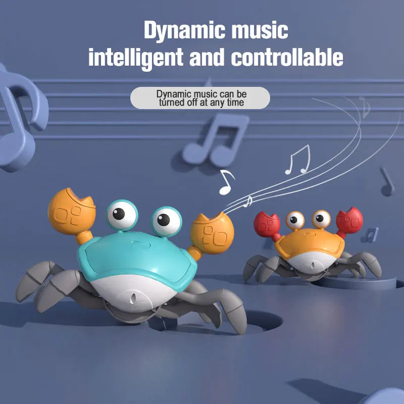 544-Crabe Dansant Échappant – Un Jouet Musical et Interactif pour Éveiller vos Petits !