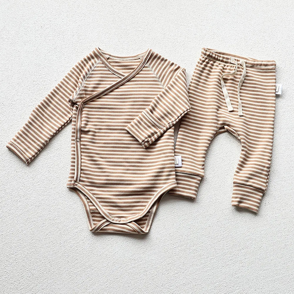 098- Bodysuit en Coton Long à Manches Longues pour Bébé - Confort et Style au Quotidien