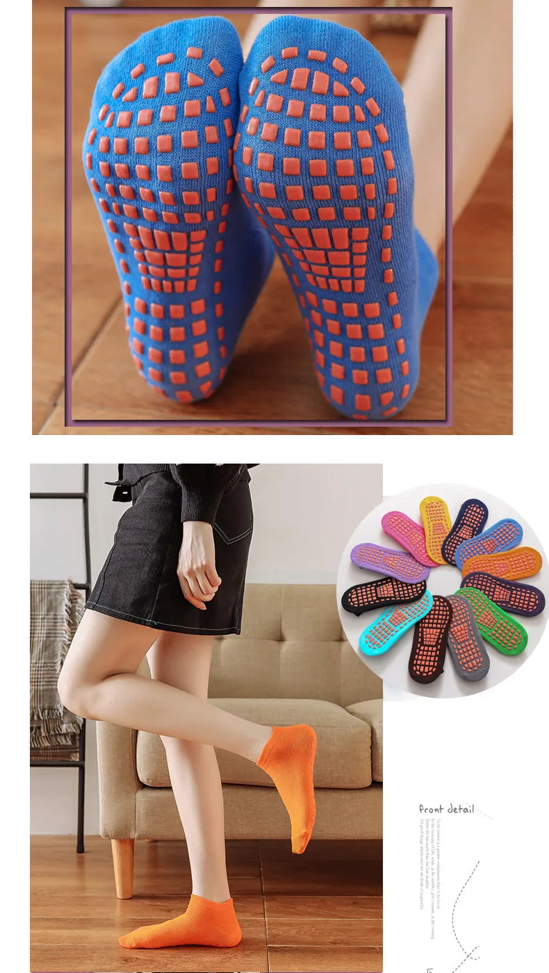 265-Chaussettes Antidérapantes Parent-Enfant – Trampoline et Sports pour Enfants et Adultes