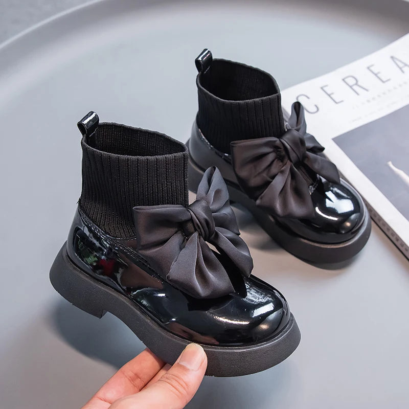254-Bottes à Chaussettes Filles - Élégance et Confort pour un Style Impeccable