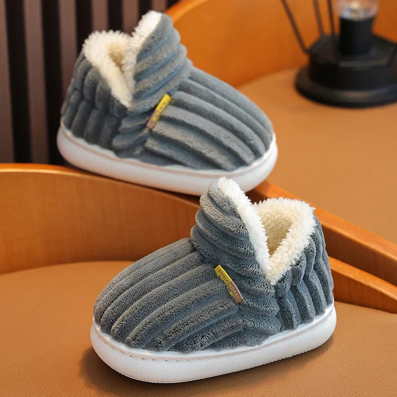 256B-Chaussons d'Hiver Enfants - Confort et Chaleur