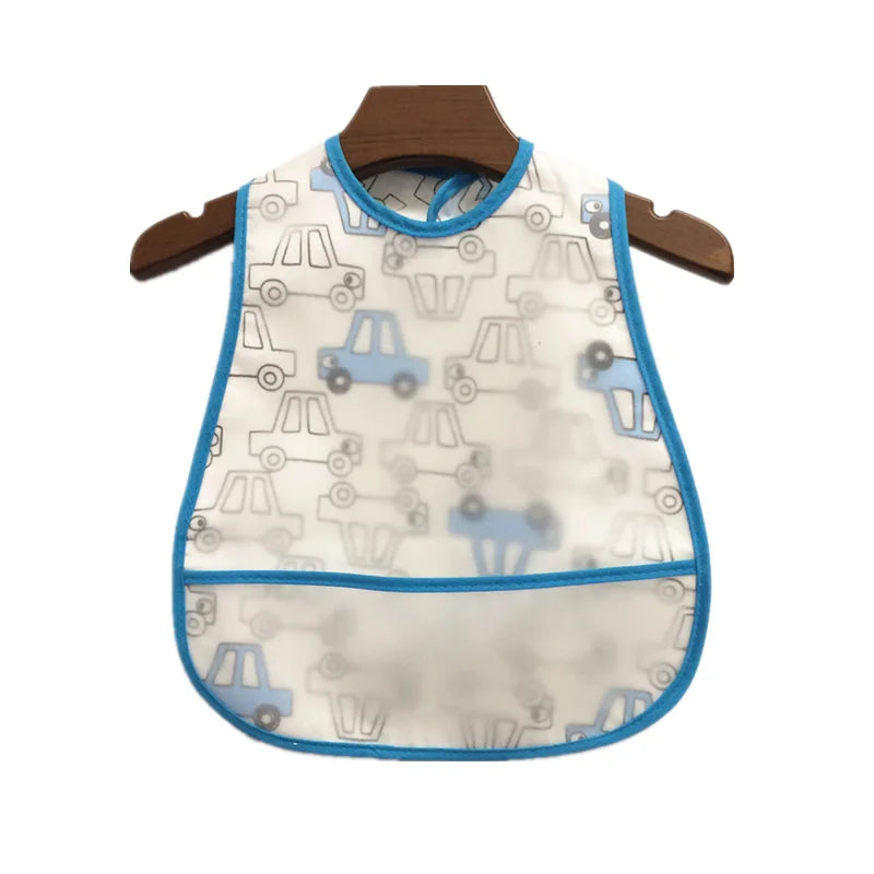 371-Bavoir Étanche avec Motif Cartoon – Protection Adorable pour Bébé