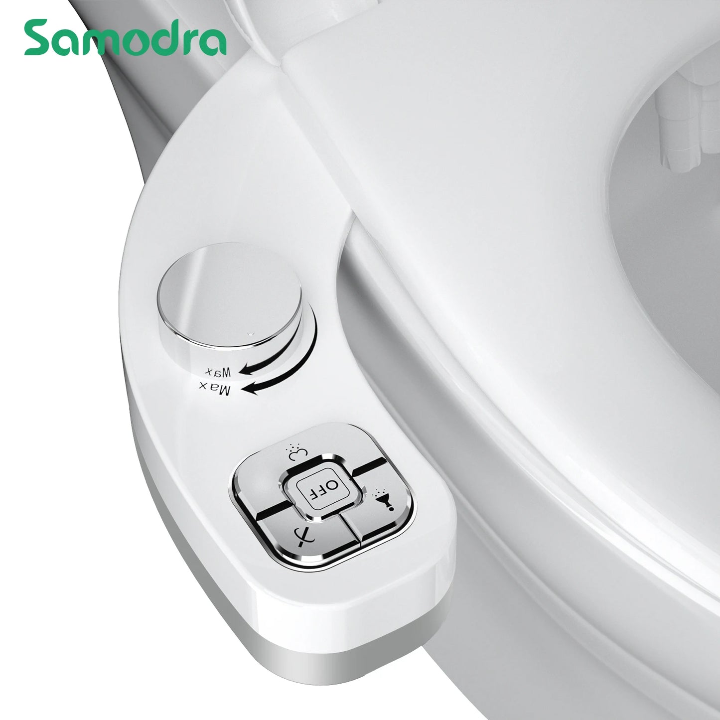 985-Bidet SAMODRA à Bouton - Non-Électrique avec Double Buse Auto-nettoyante (Lavages Frontal et Arrière)