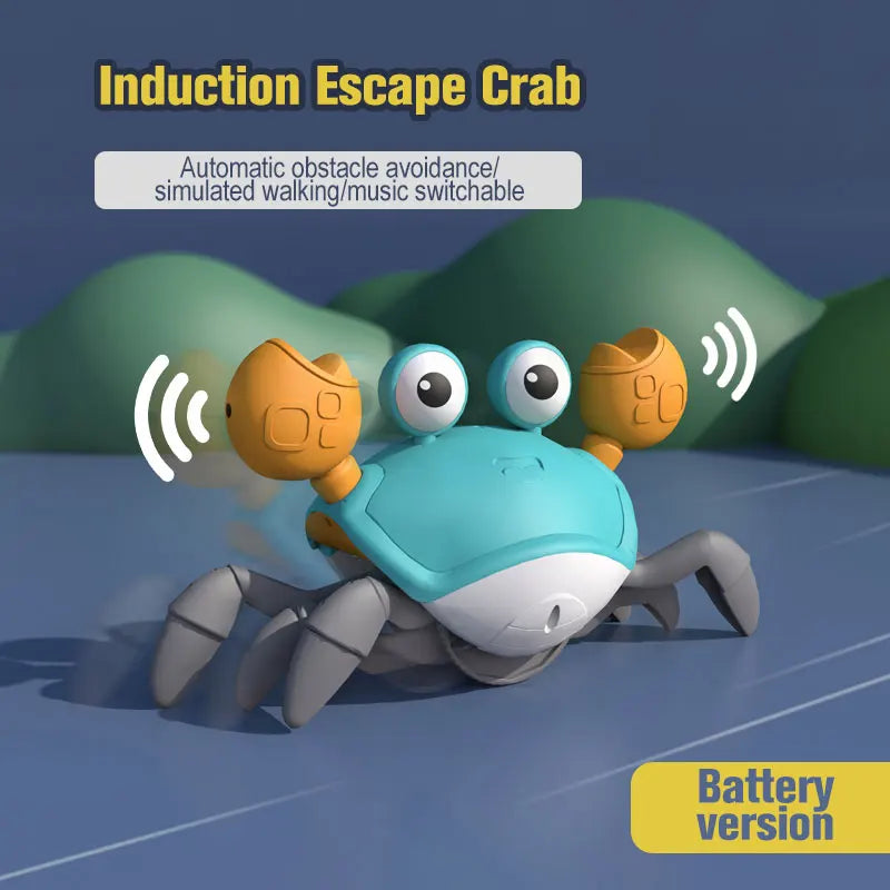 544-Crabe Dansant Échappant – Un Jouet Musical et Interactif pour Éveiller vos Petits !