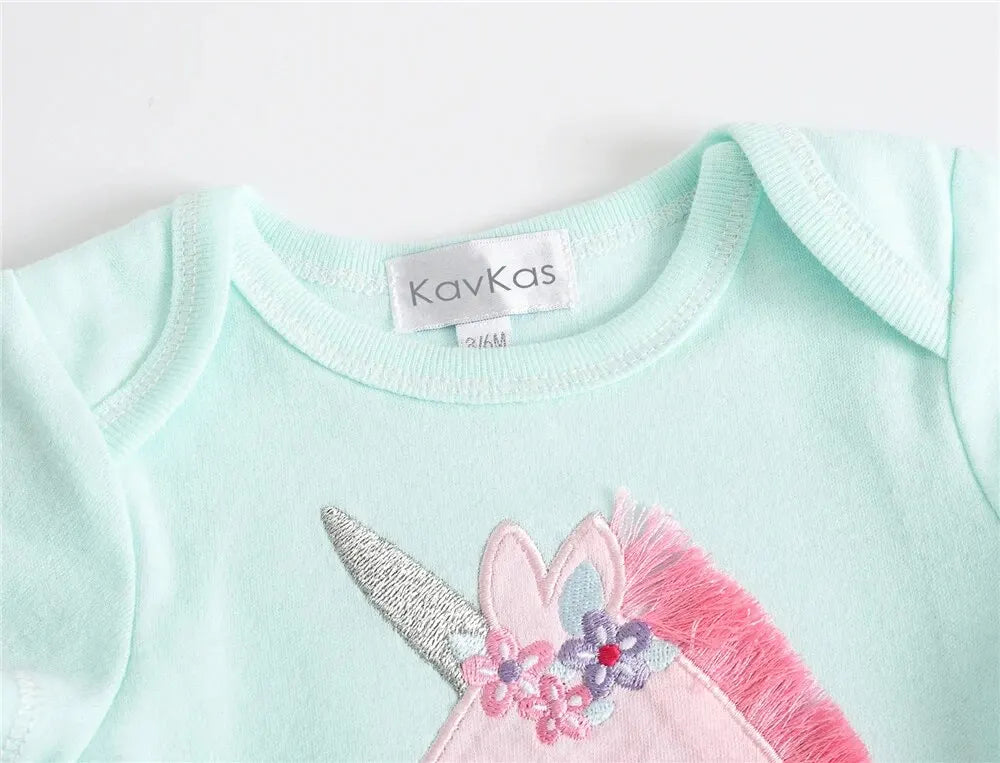 115-Ensemble de 3 Bodysuits en Coton pour Bébés (0-12 mois)
