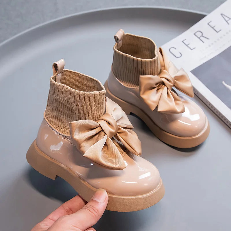 254-Bottes à Chaussettes Filles - Élégance et Confort pour un Style Impeccable