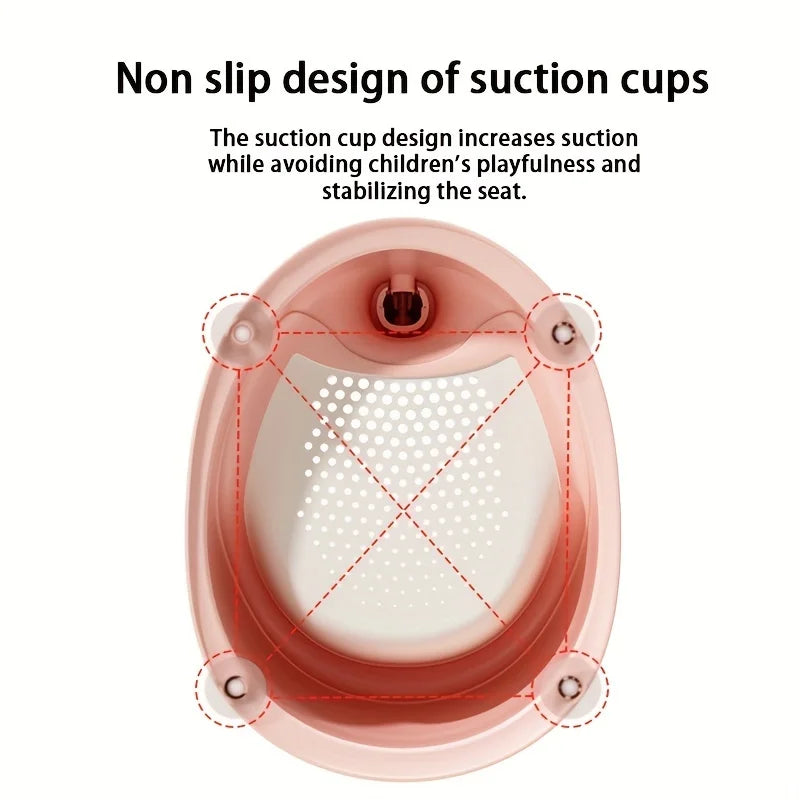 484B-Baignoire Pliante en Silicone pour Bébé – Système de Détection de Température en Temps Réel