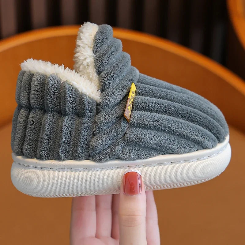 256B-Chaussons d'Hiver Enfants - Confort et Chaleur