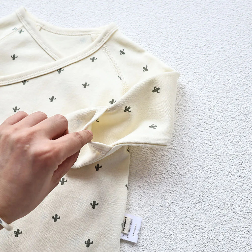 098- Bodysuit en Coton Long à Manches Longues pour Bébé - Confort et Style au Quotidien
