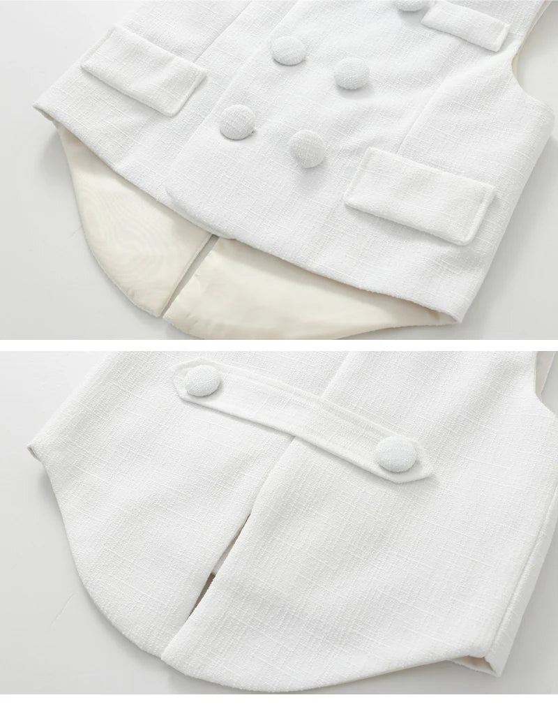 139-Ensemble Formelle pour Enfant - Costume Élégant à 4 Pièces