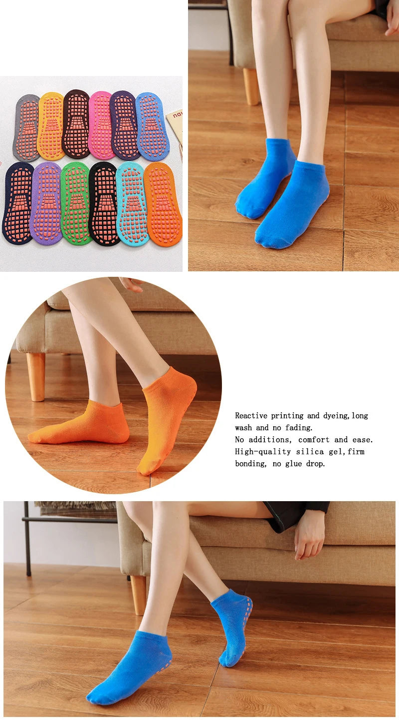265-Chaussettes Antidérapantes Parent-Enfant – Trampoline et Sports pour Enfants et Adultes