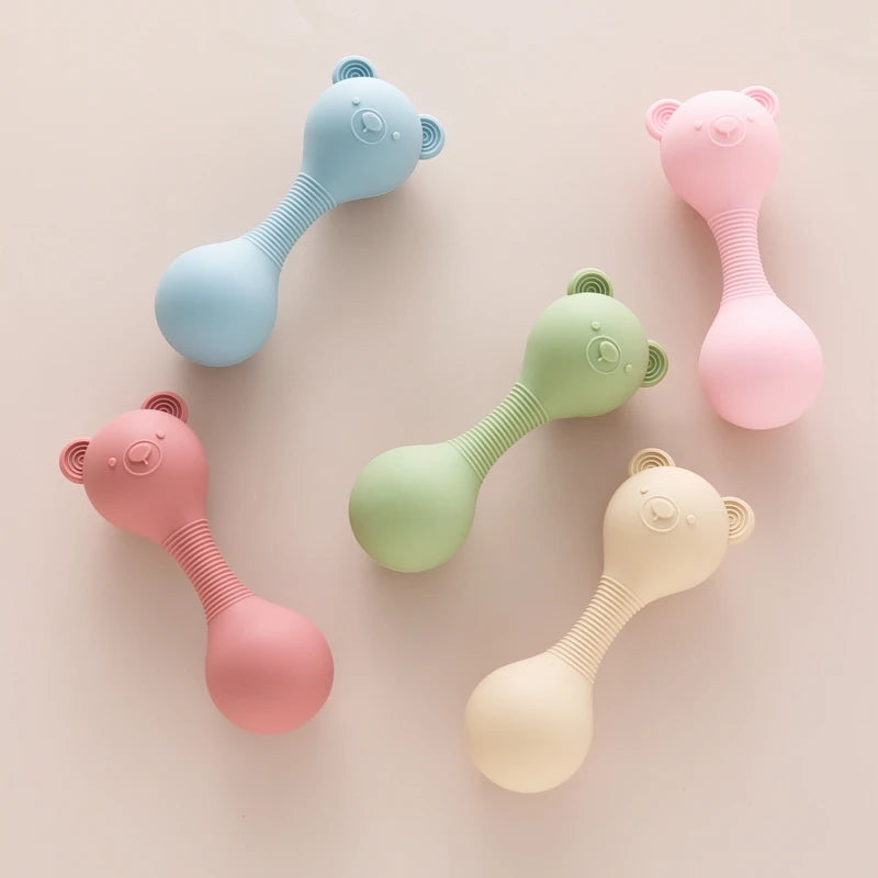 359-Hochets en Silicone pour Bébé – Maracas Ourson