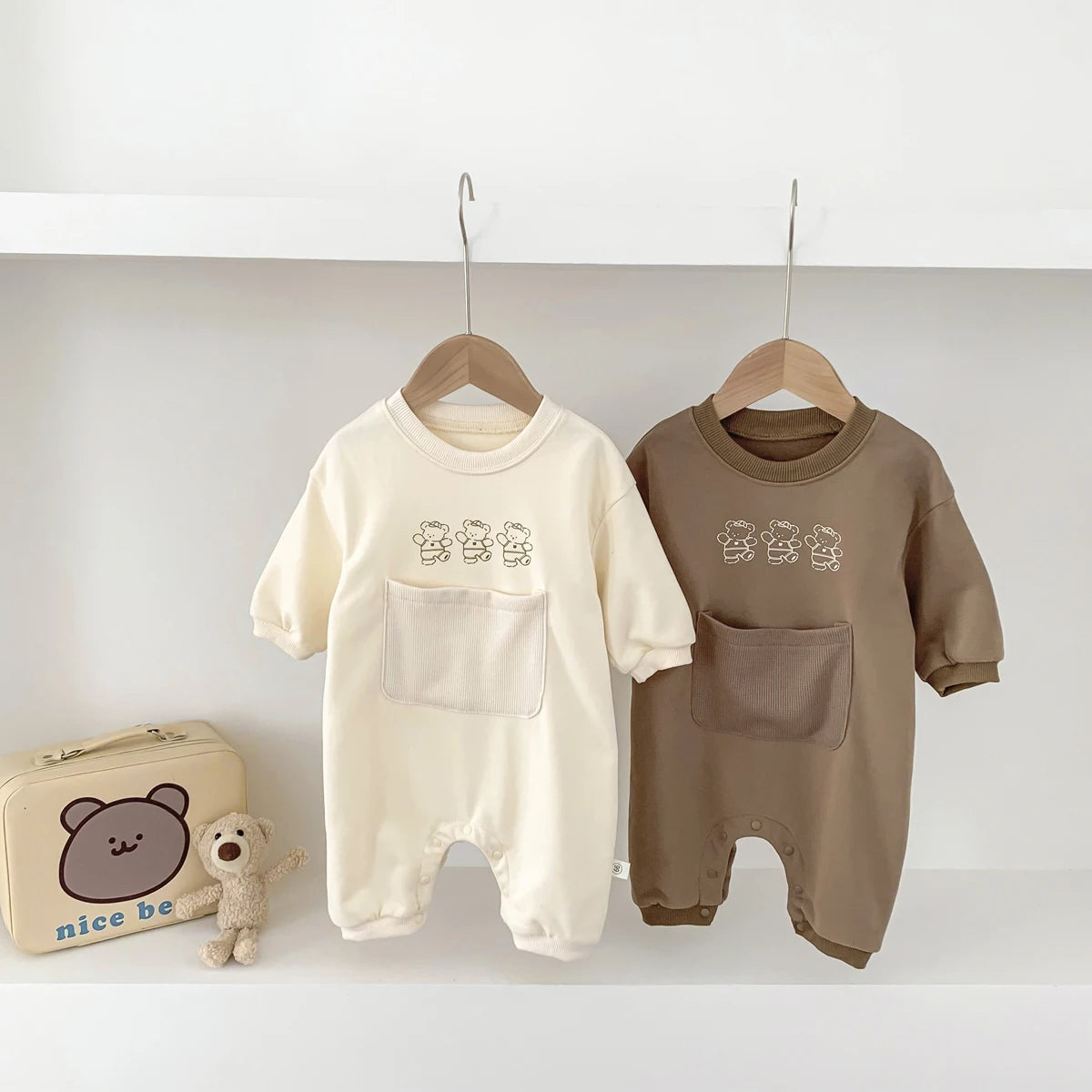 049- Romper Bébé d'Automne/Hiver en Coton