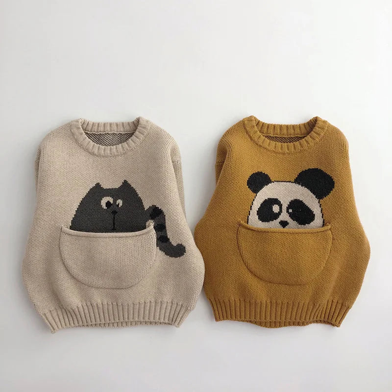 055-Pull en Tricot pour Enfants - Style Décontracté pour l'Hiver