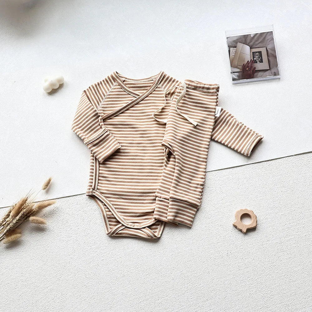 098- Bodysuit en Coton Long à Manches Longues pour Bébé - Confort et Style au Quotidien