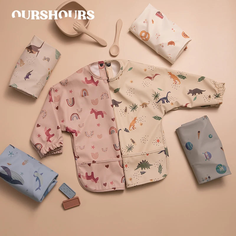 385-Tablier de Peinture Imperméable pour Enfants - Protection Pratique et Amusante