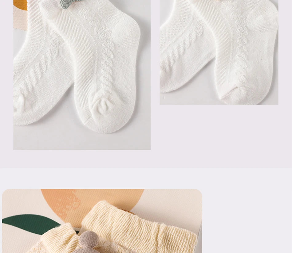 109K- Lot de 4 Paires de Chaussettes pour Bébé